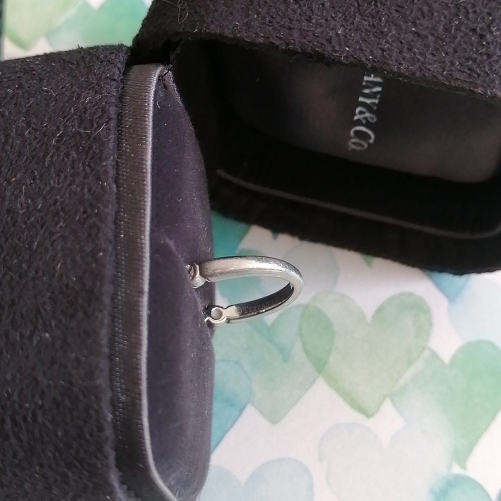 Tiffany 7 Diamond Platinum Jazz Ring XXS authentic - Picture 9 of 10